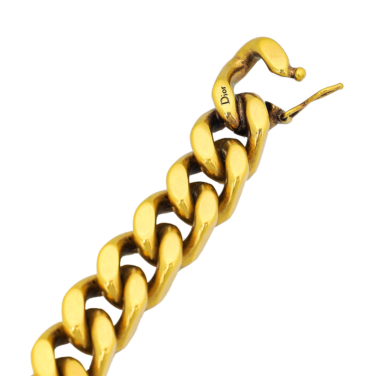 Christian Dior Vintage Gold Metal J'Adior Chain Bracelet