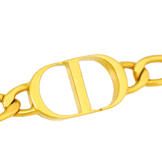 Christian Dior Gold Petit CD Chain Bracelet