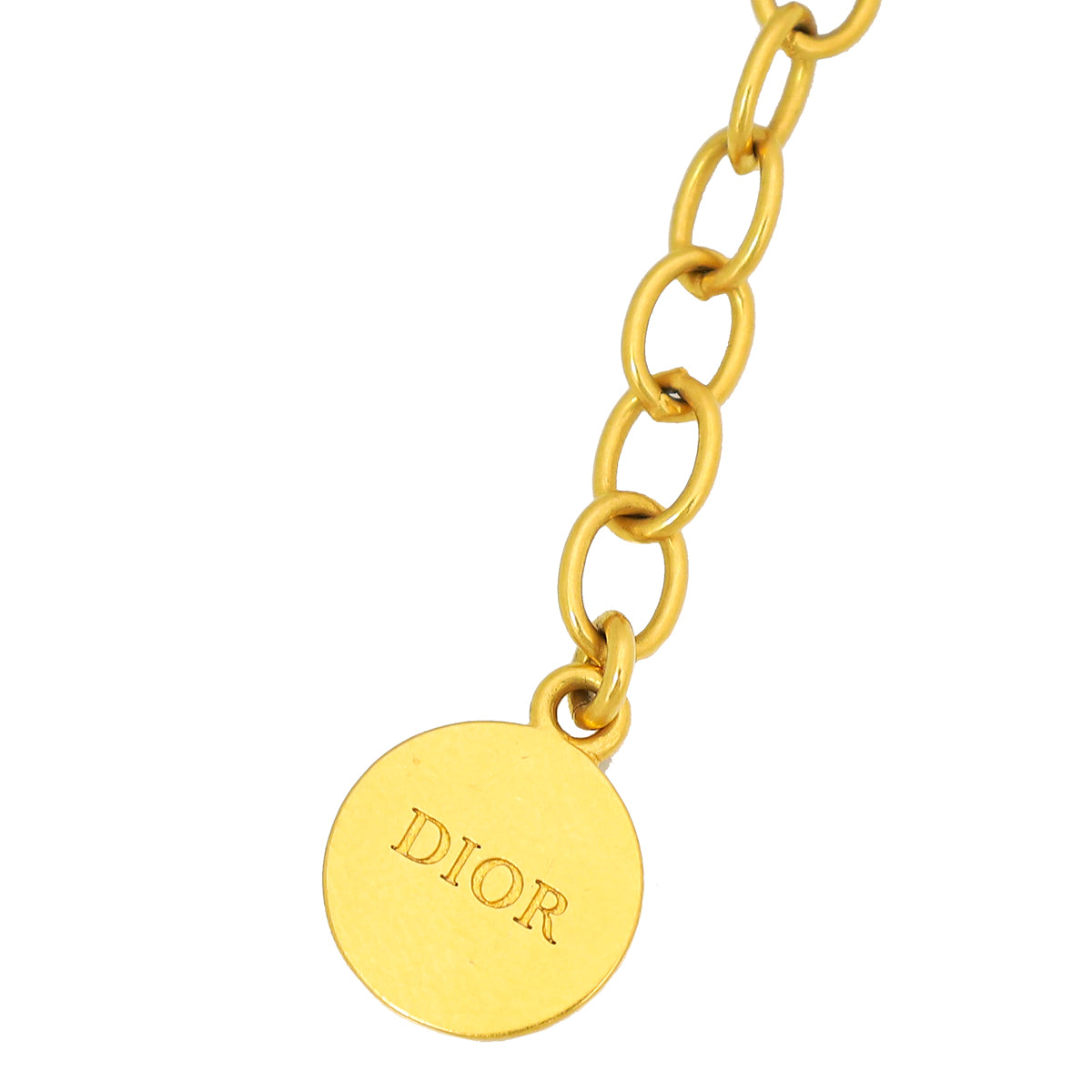 Christian Dior Gold Petit CD Chain Bracelet