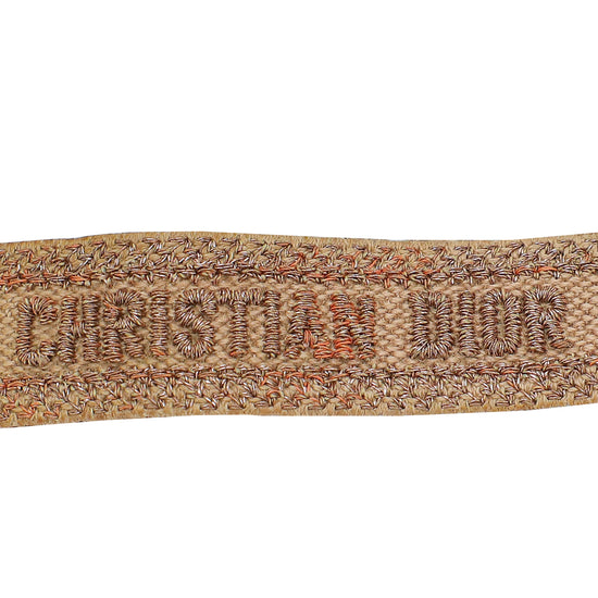 Christian Dior Nude Glittery J'Adior Cotton Bracelet