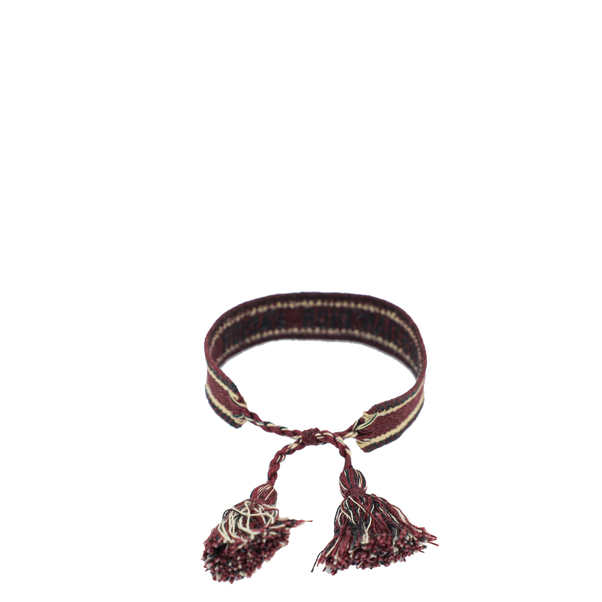 Christian Dior Burgundy J'Adior Cotton Bracelet-Christian Dior-THE CLOSET