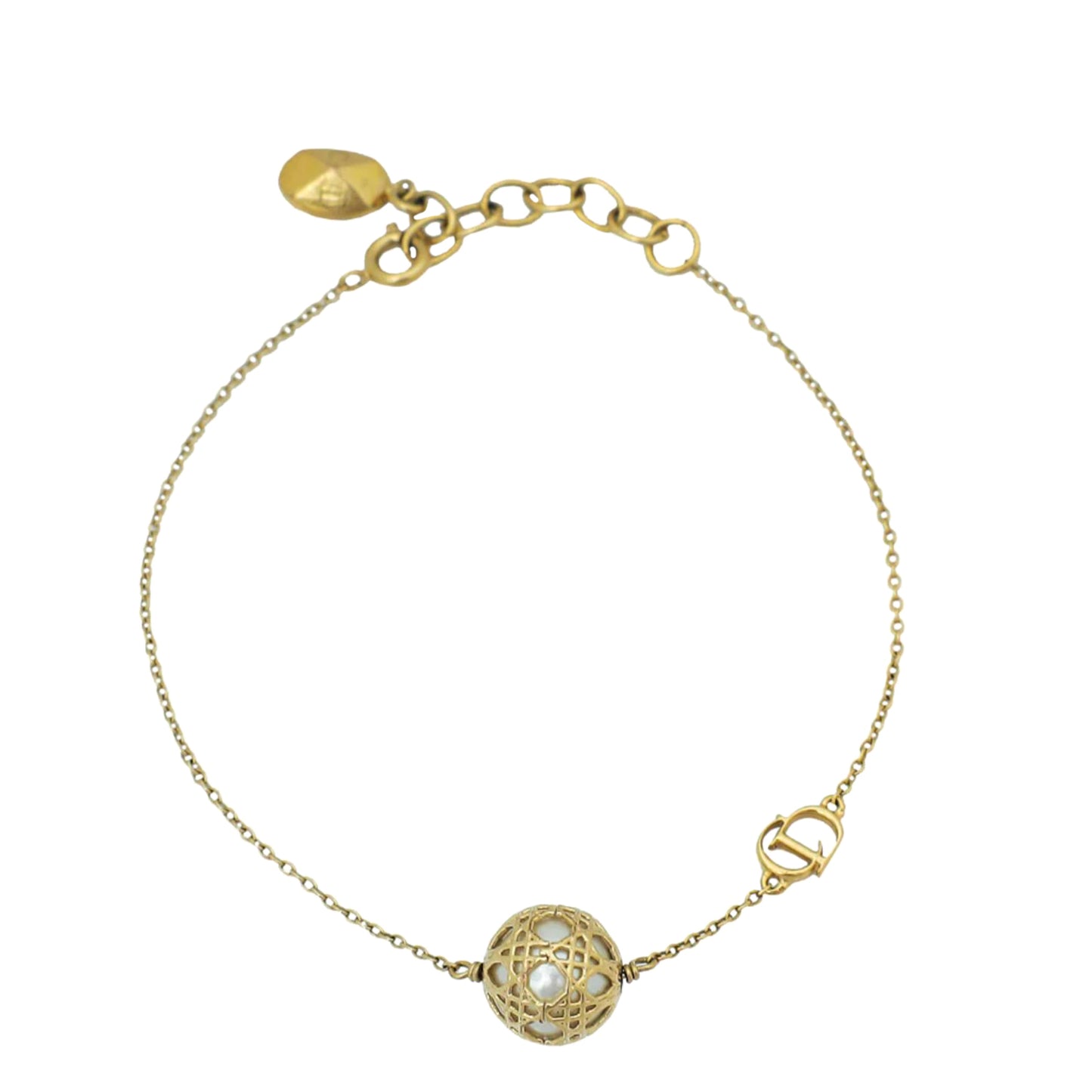 Christian Dior White Secret Cannage Bracelet-Christian Dior-THE CLOSET