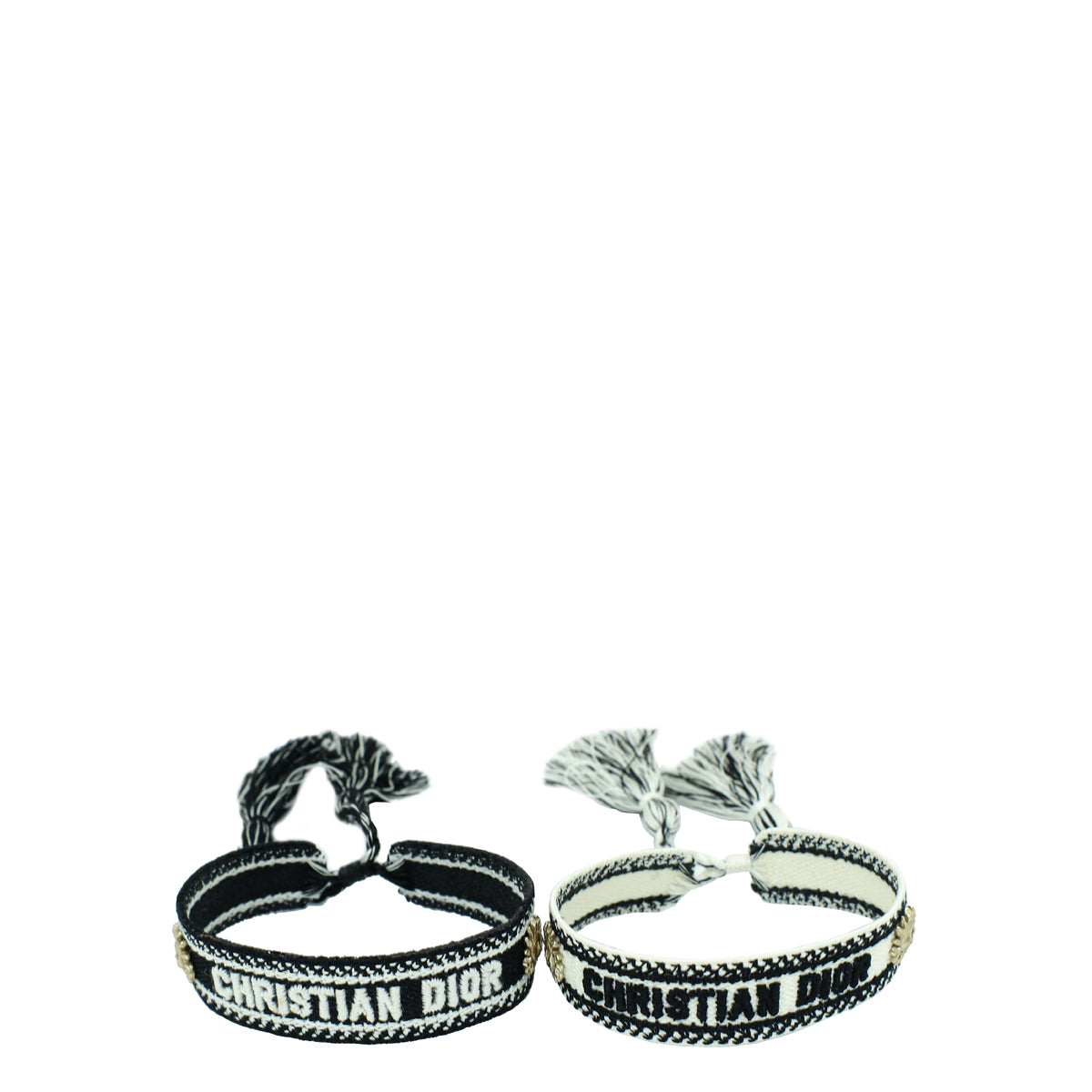 Christian Dior Bicolor J'adior Embroidered Sun Details Bracelet Set-Christian Dior-THE CLOSET