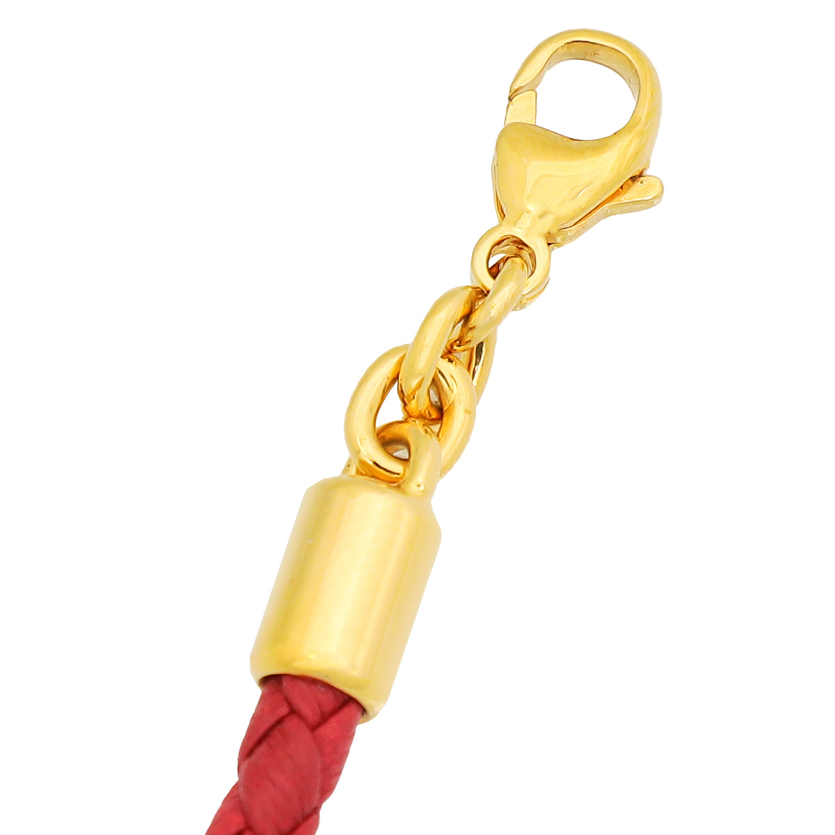 Christian Dior Red CD Braided Bracelet