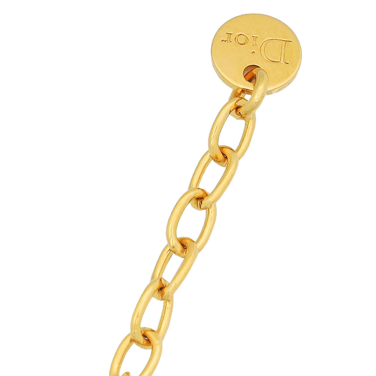 Christian Dior Red CD Braided Bracelet