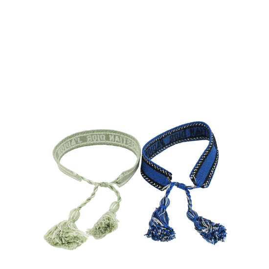 Christian Dior Bicolor J'adior Cotton Set Bracelet