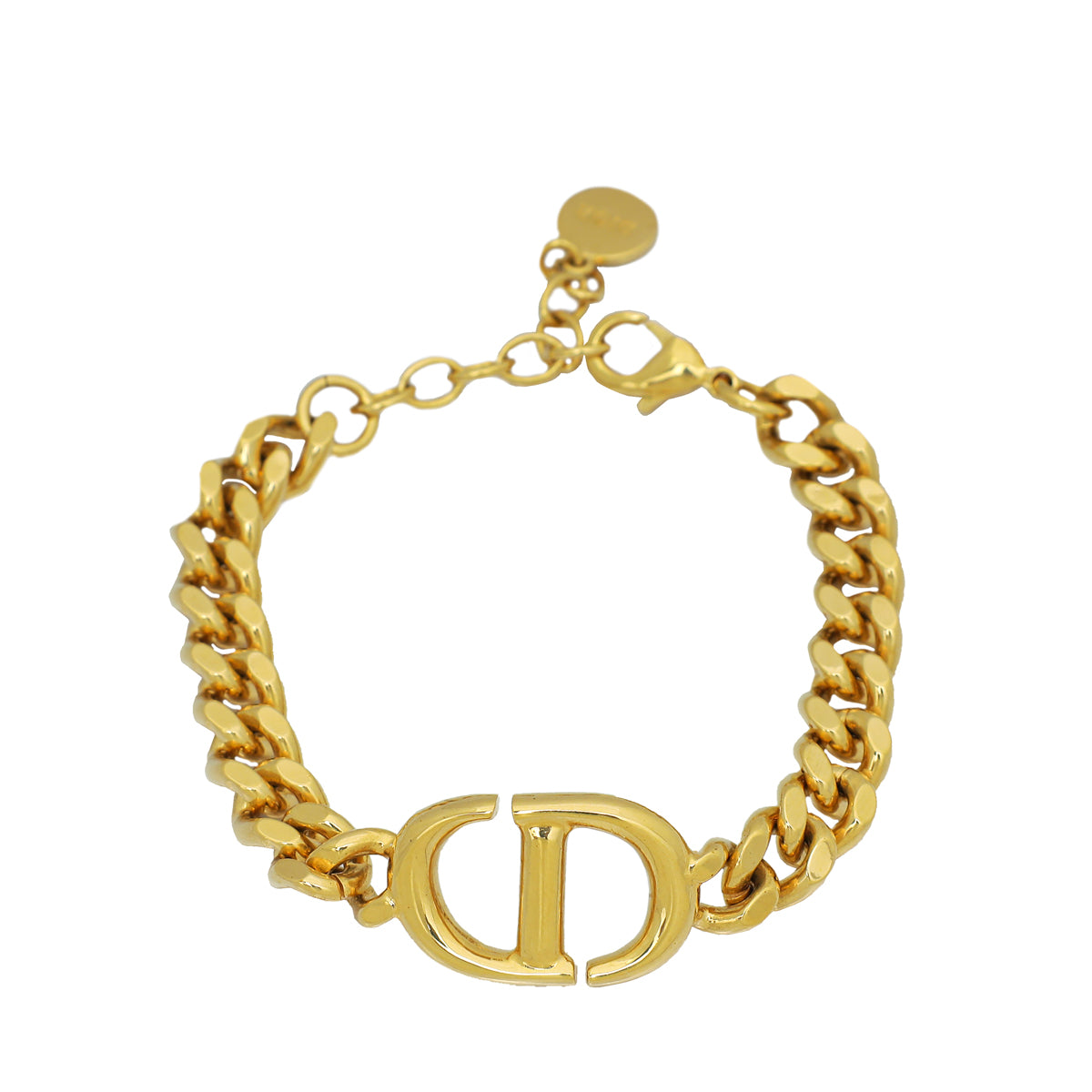 Christian Dior Gold Finish 30 Montaigne Bracelet-Christian Dior-THE CLOSET