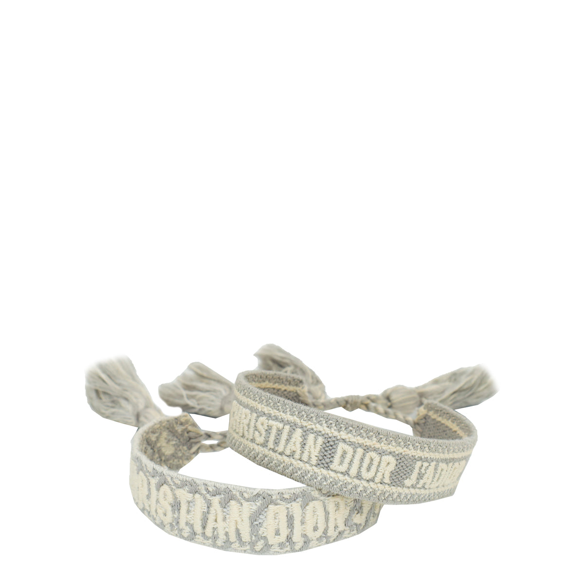 Christian Dior Bicolor J'Adior Cotton Bracelet Set of 2-Christian Dior-THE CLOSET