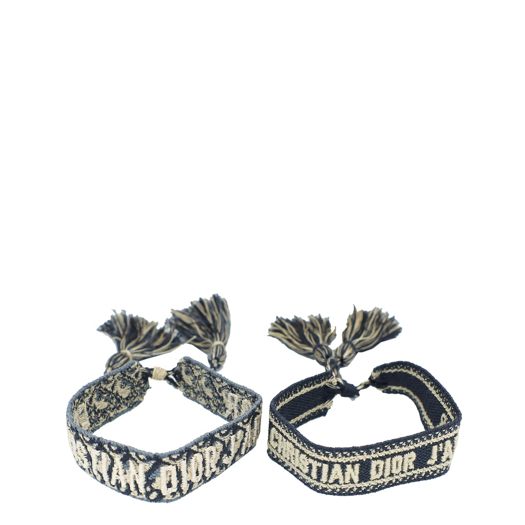 Christian Dior Navy Blue Oblique J'adior Bracelet Set – THE CLOSET