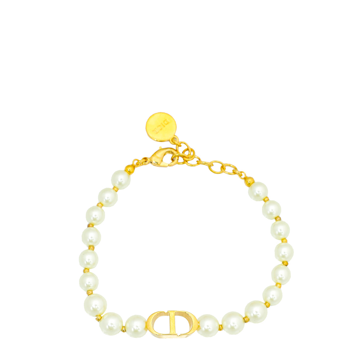 Christian Dior White 30 Montaigne Pearl Bracelet-Christian Dior-THE CLOSET