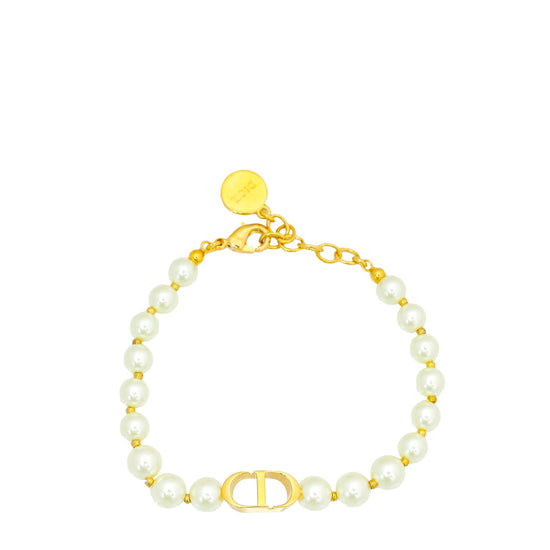 Load image into Gallery viewer, Christian Dior White 30 Montaigne Pearl Bracelet
