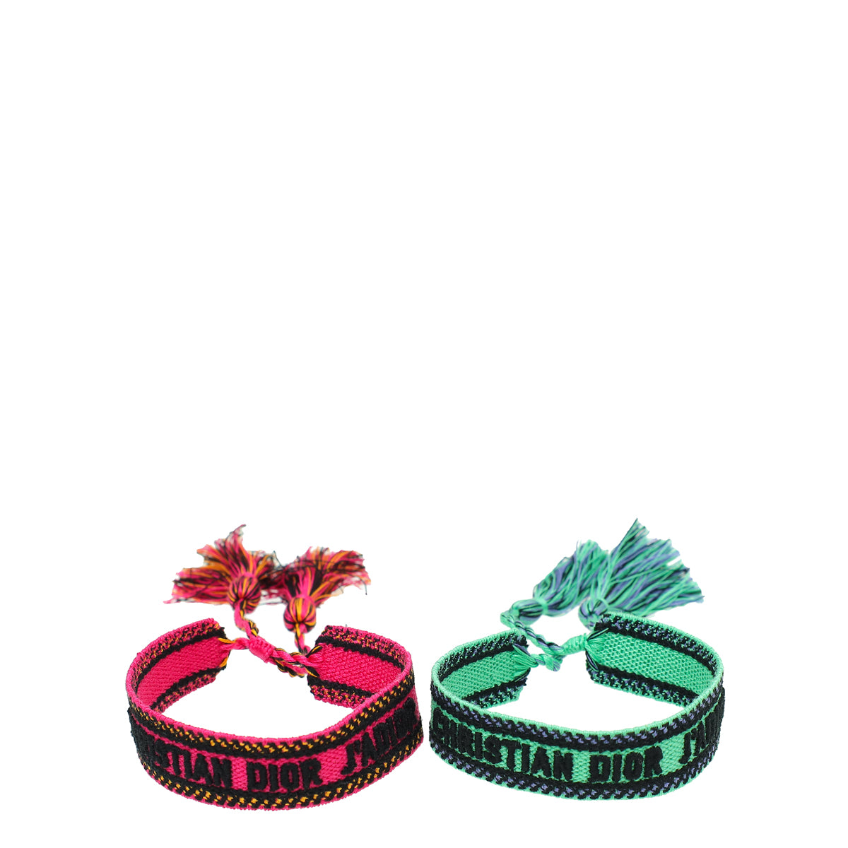 Christian Dior Bicolor J'adior Embroidered Bracelet Set-Christian Dior-THE CLOSET