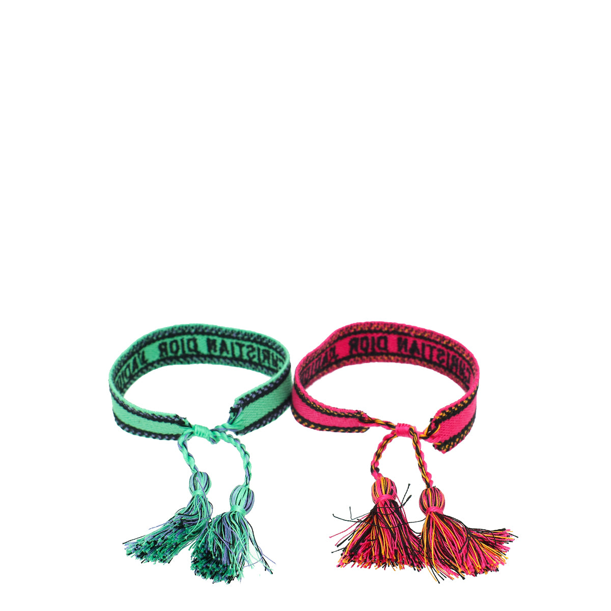 Christian Dior Bicolor J'adior Embroidered Bracelet Set-Christian Dior-THE CLOSET