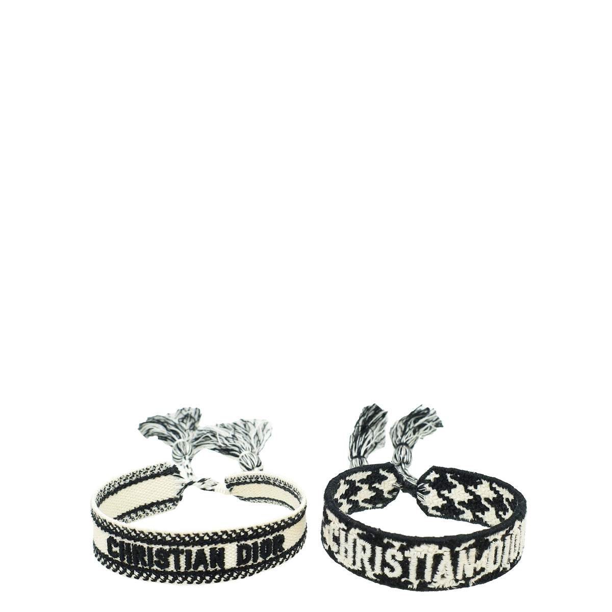 Christian Dior Bicolor J'adior Embroidered Bracelet Set-Christian Dior-THE CLOSET