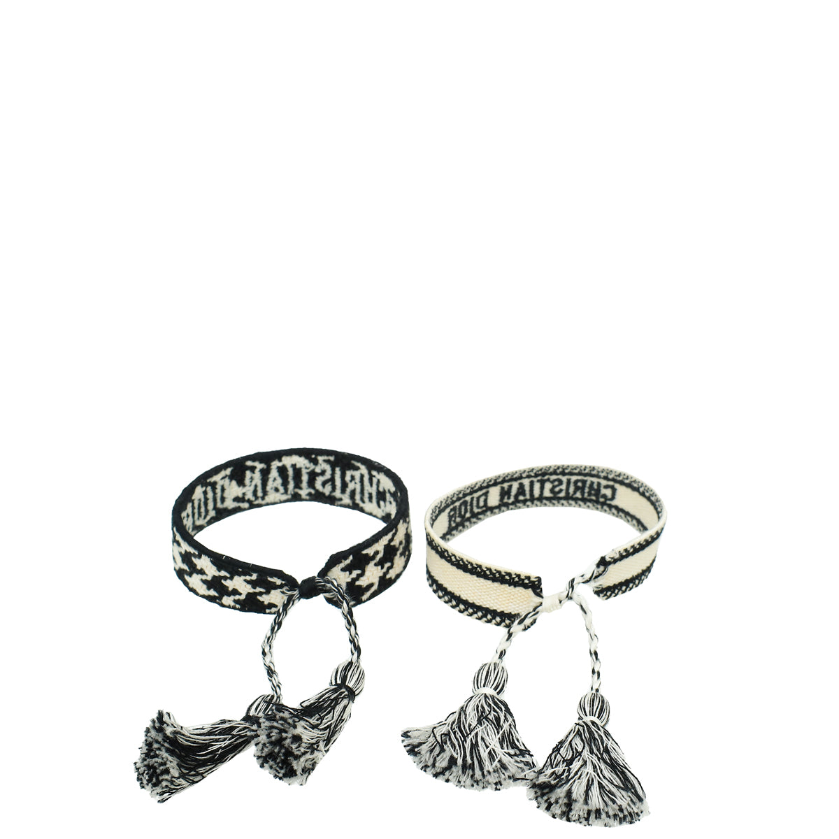 Christian Dior Bicolor J'adior Embroidered Bracelet Set-Christian Dior-THE CLOSET