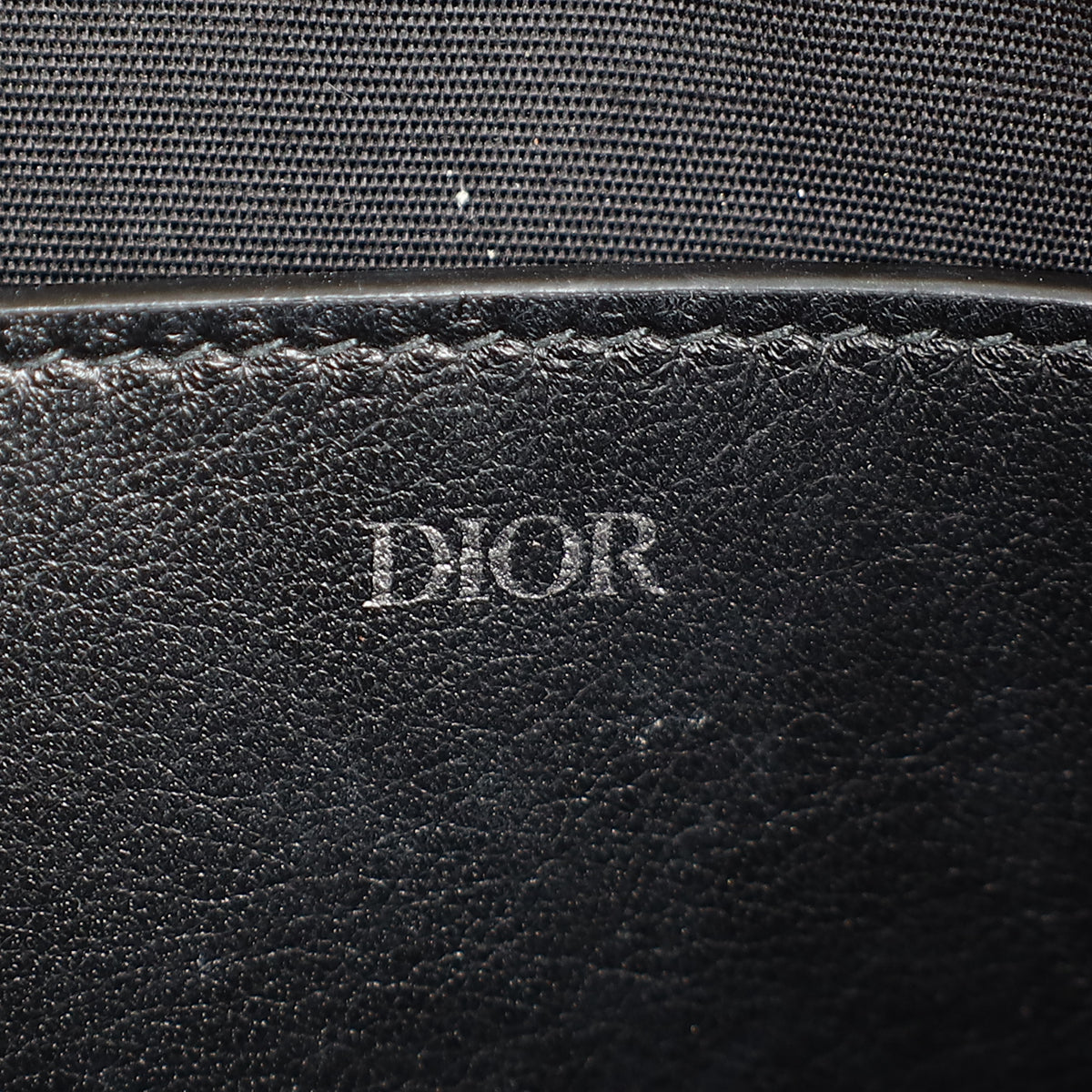Christian Dior Navy Blue Oblique A5 Zipped Pouch