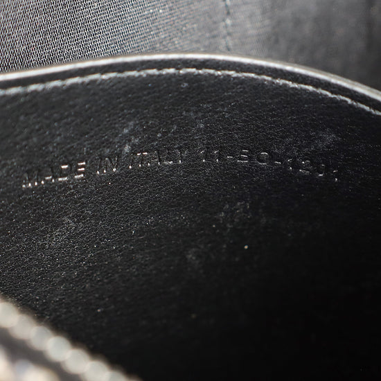 Christian Dior Navy Blue Oblique A5 Zipped Pouch