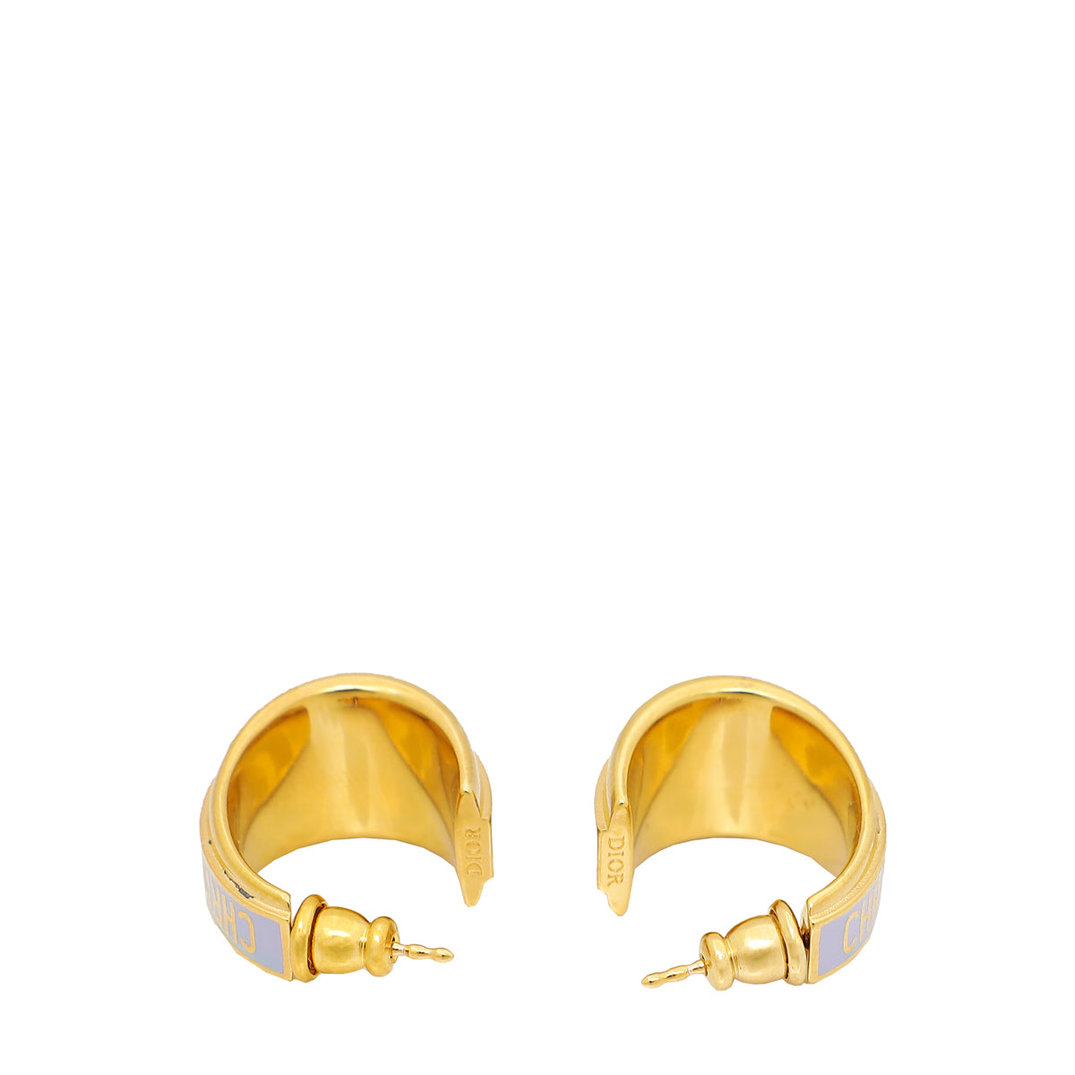 Christian Dior Gold Code Earring-Christian Dior-THE CLOSET