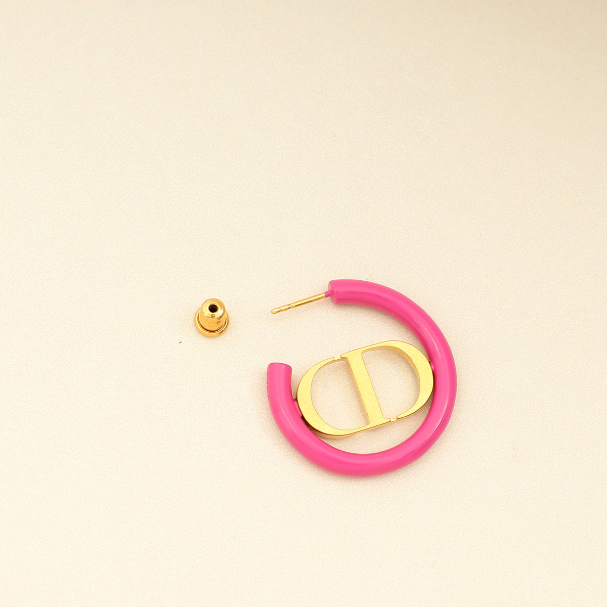 Christian Dior Gold 30 Montaigne Hoop Earrings-Christian Dior-THE CLOSET