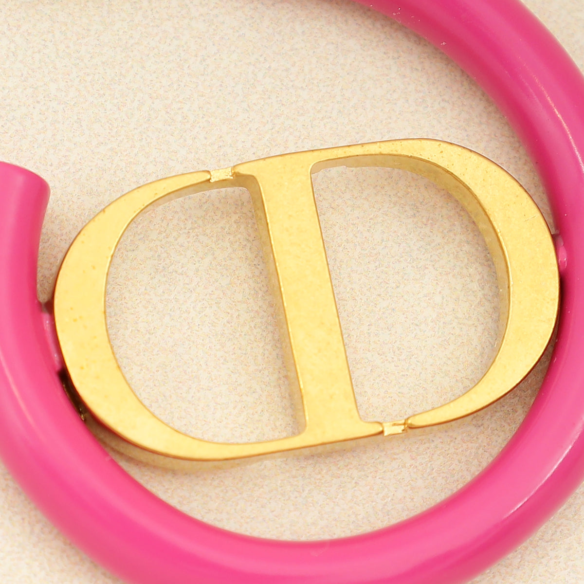 Christian Dior Gold 30 Montaigne Hoop Earrings-Christian Dior-THE CLOSET