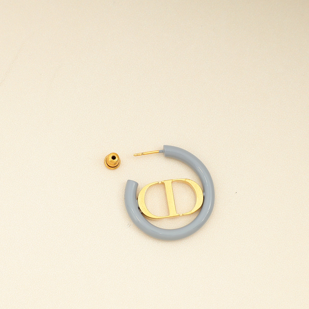 Christian Dior Gold 30 Montaigne Hoop Earrings-Christian Dior-THE CLOSET