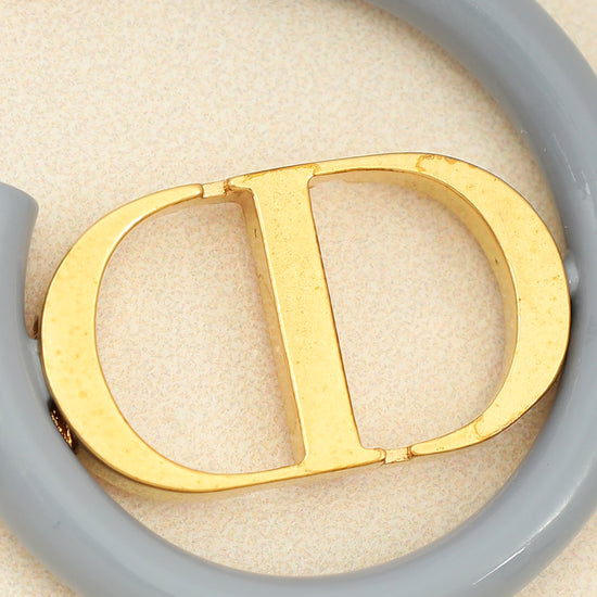 Christian Dior Gold 30 Montaigne Hoop Earrings-Christian Dior-THE CLOSET