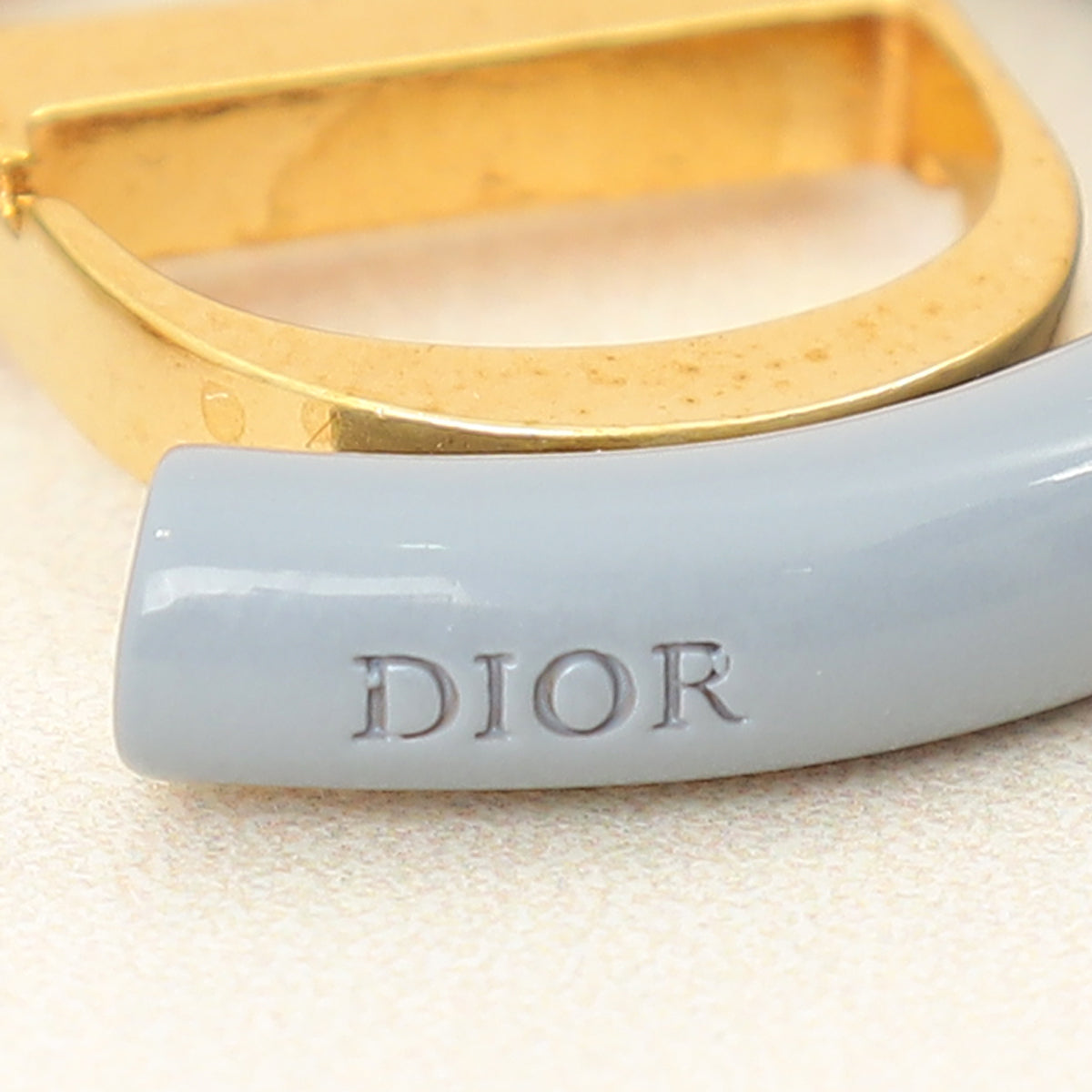Christian Dior Gold 30 Montaigne Hoop Earrings-Christian Dior-THE CLOSET