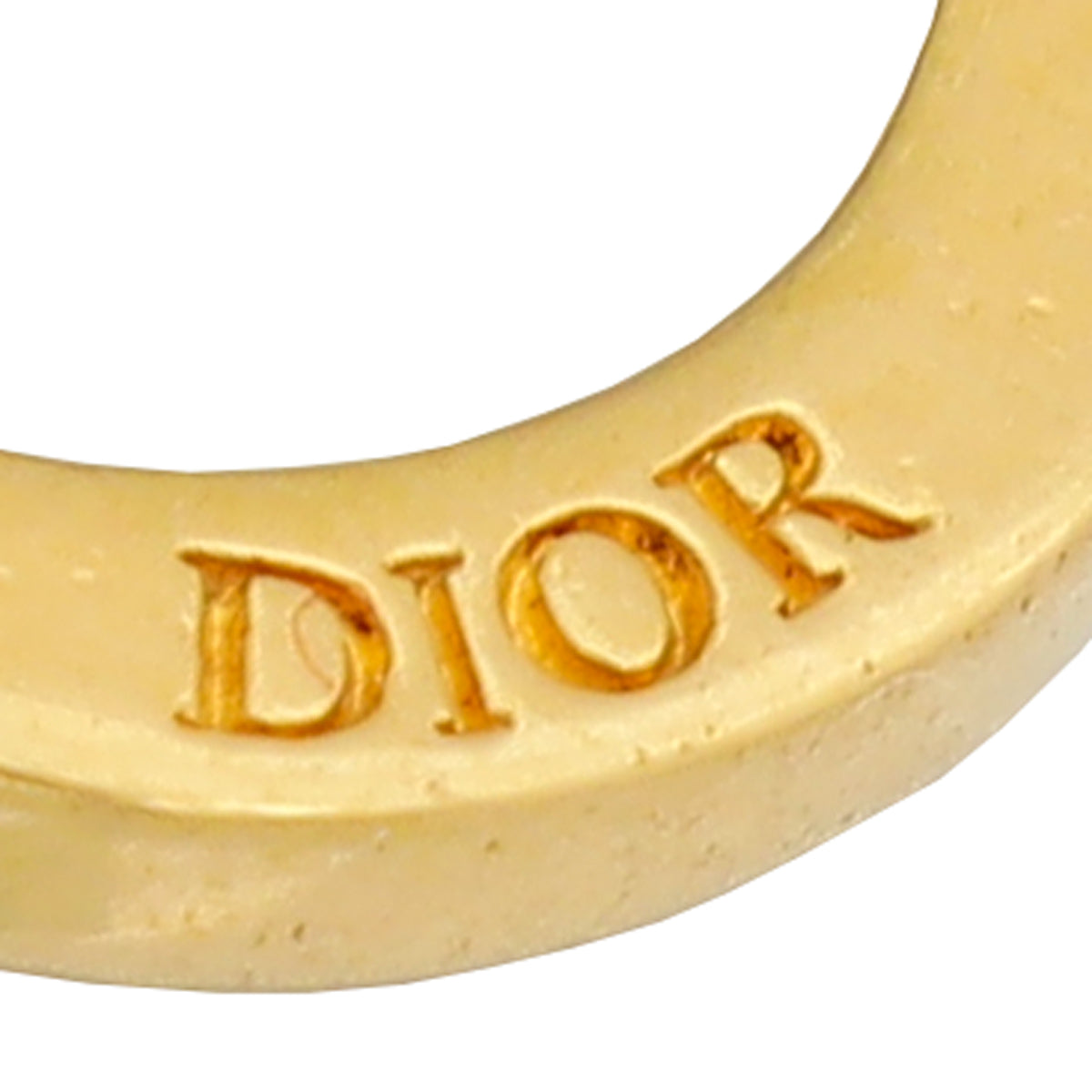 Christian Dior Gold CD Icon Earrings