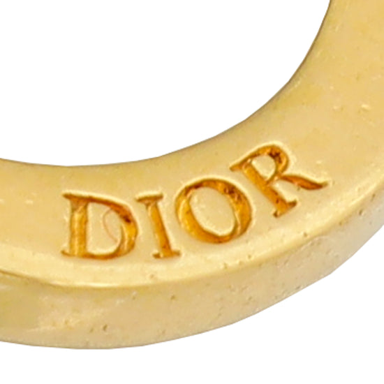 Load image into Gallery viewer, Christian Dior Gold CD Icon Earrings

