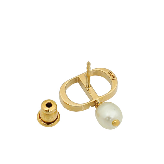 Load image into Gallery viewer, Christian Dior White Petit CD Earrings
