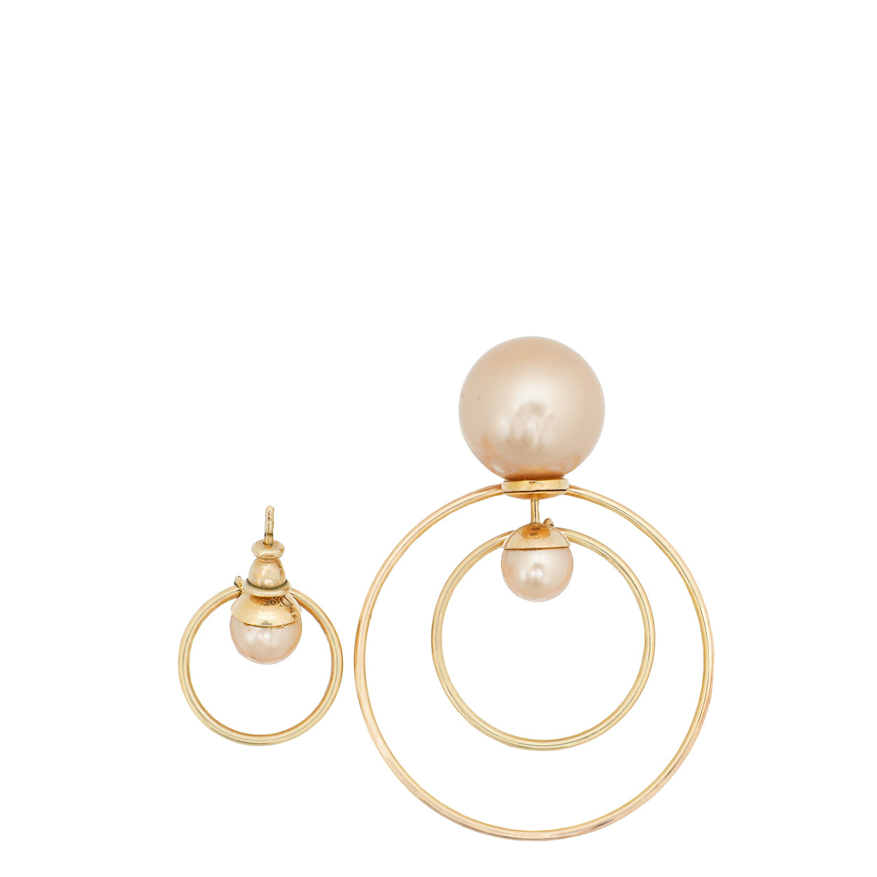Christian Dior Tribales Circle Drop Earrings-Christian Dior-THE CLOSET