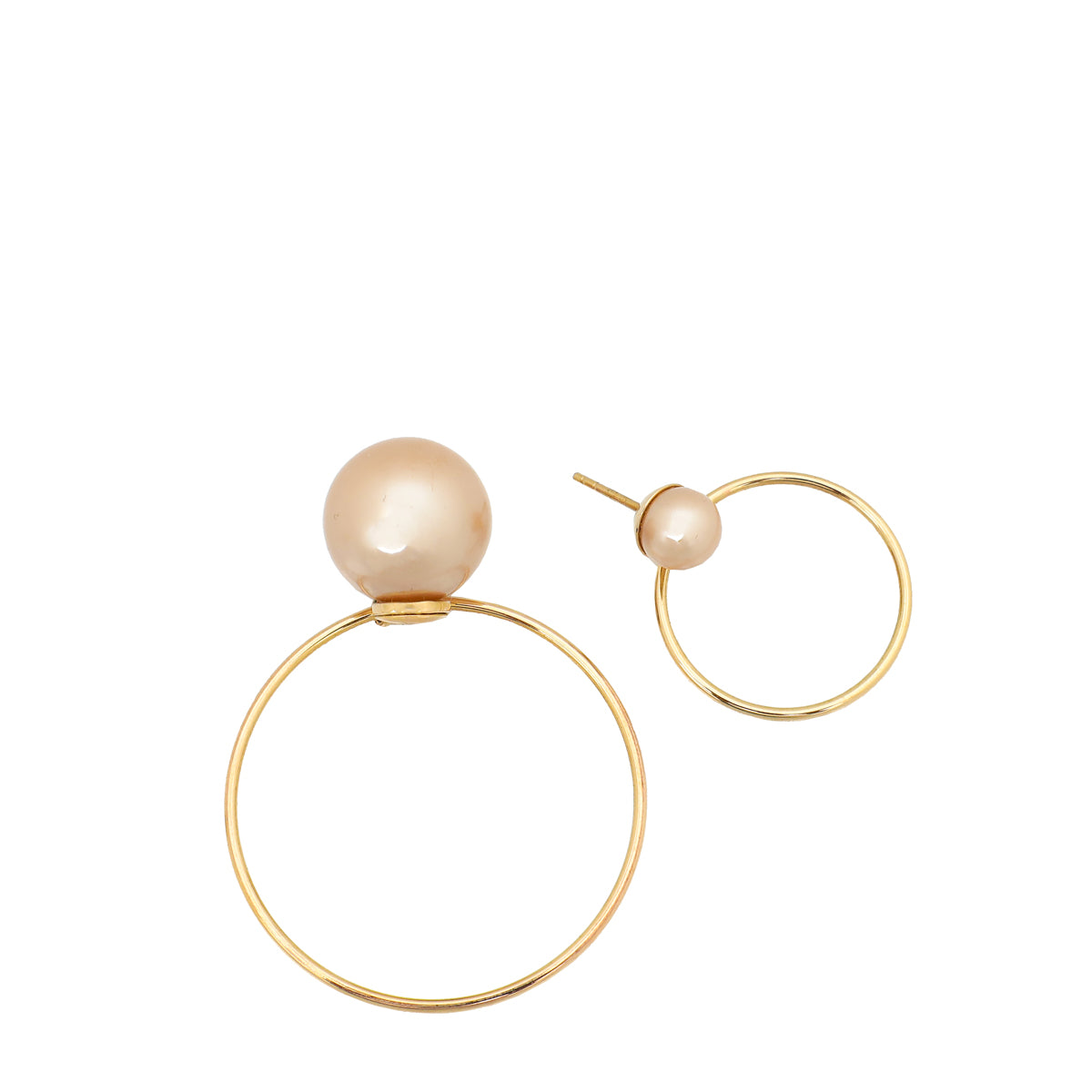 Christian Dior Tribales Circle Drop Earrings-Christian Dior-THE CLOSET