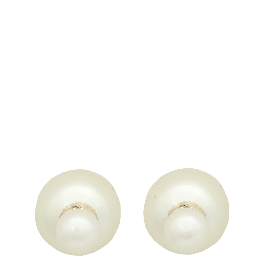 Christian Dior White Tribales Earrings-Christian Dior-THE CLOSET