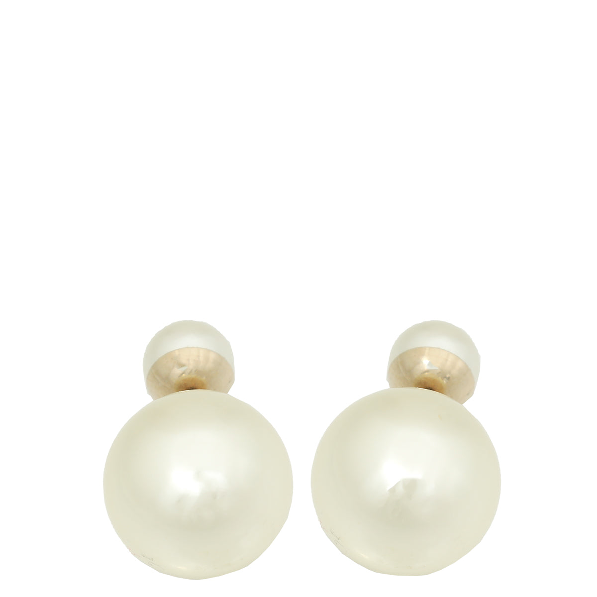 Christian Dior White Tribales Earrings