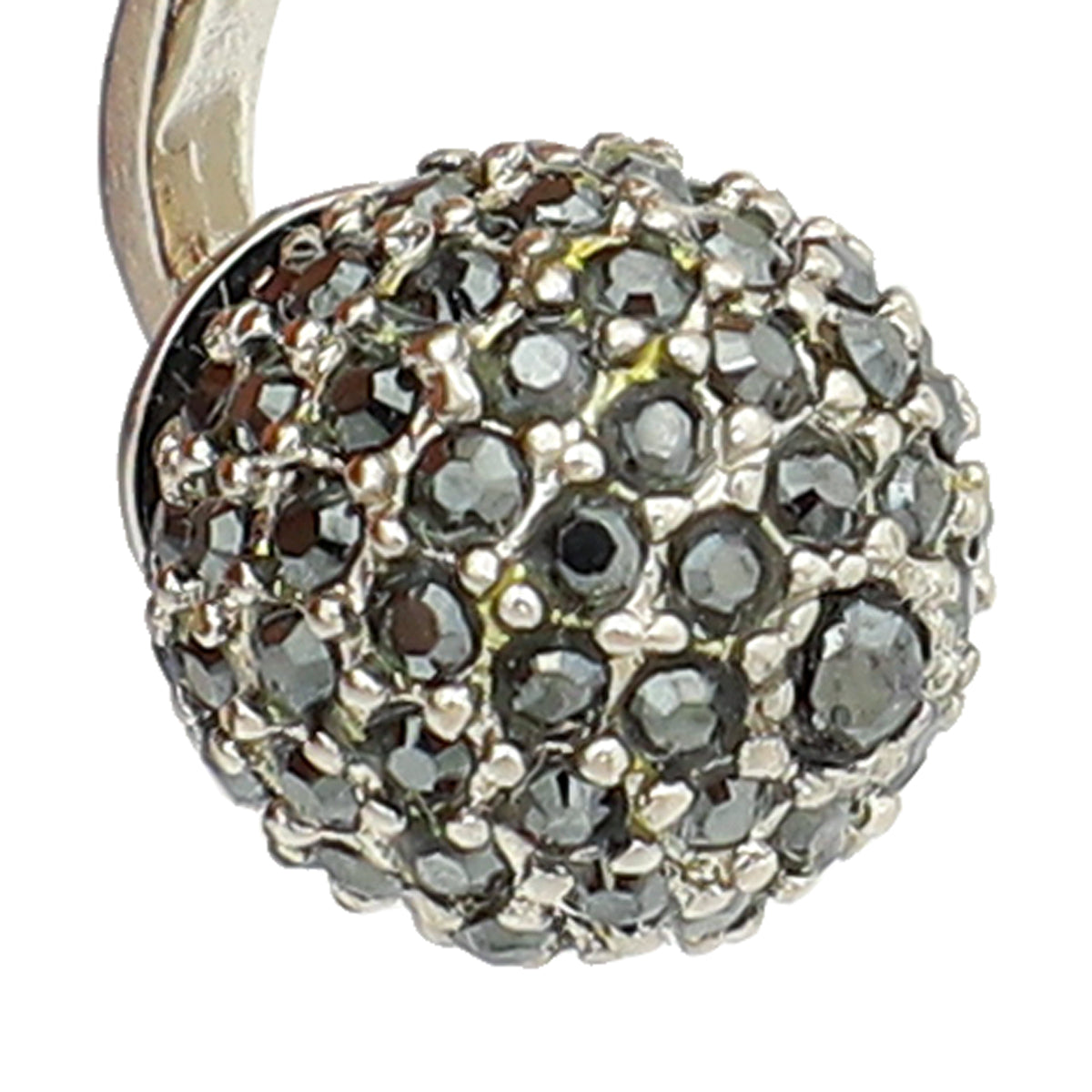 Christian Dior Grey Crystal Star CD Earrings