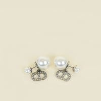 Christian Dior White Tribales Earrings