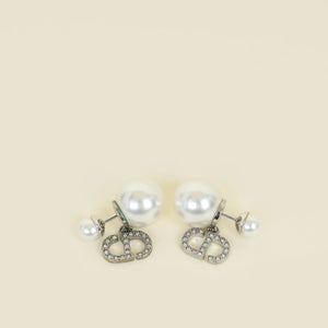 Christian Dior White Tribales Earrings