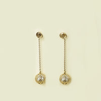 Christian Dior White Secret Cannage Mise En Dior Tribales Dangle Earrings