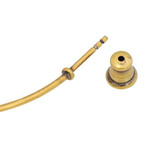 Load image into Gallery viewer, Christian Dior Aged Brass Metal J&amp;#39;Adior Hoop Earrings
