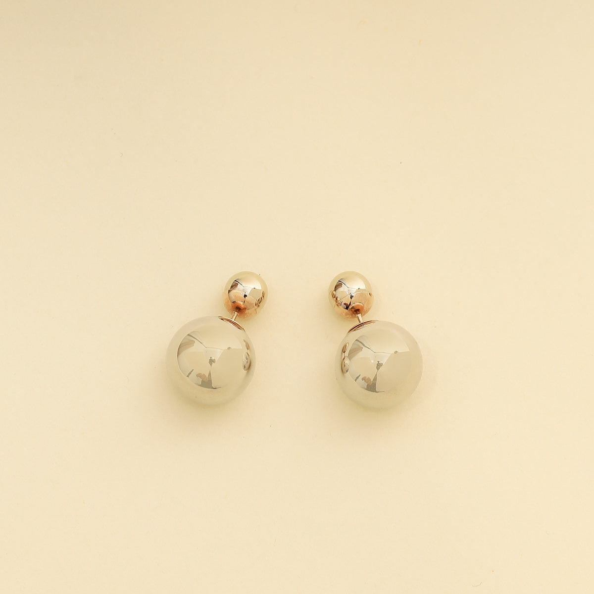 Christian Dior Bicolor Metal Mise En Dior Tribal Earrings-Christian Dior-THE CLOSET