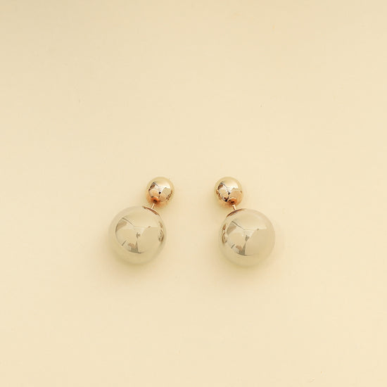 Christian Dior Bicolor Metal Mise En Dior Tribal Earrings-Christian Dior-THE CLOSET