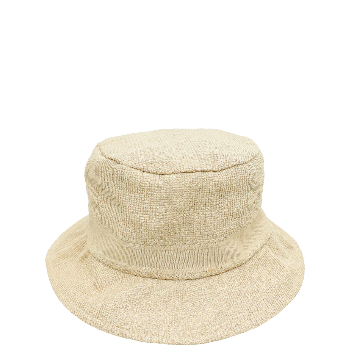 Christian Dior Beige Logo Embroidered Cotton Bucket Hat-Christian Dior-THE CLOSET