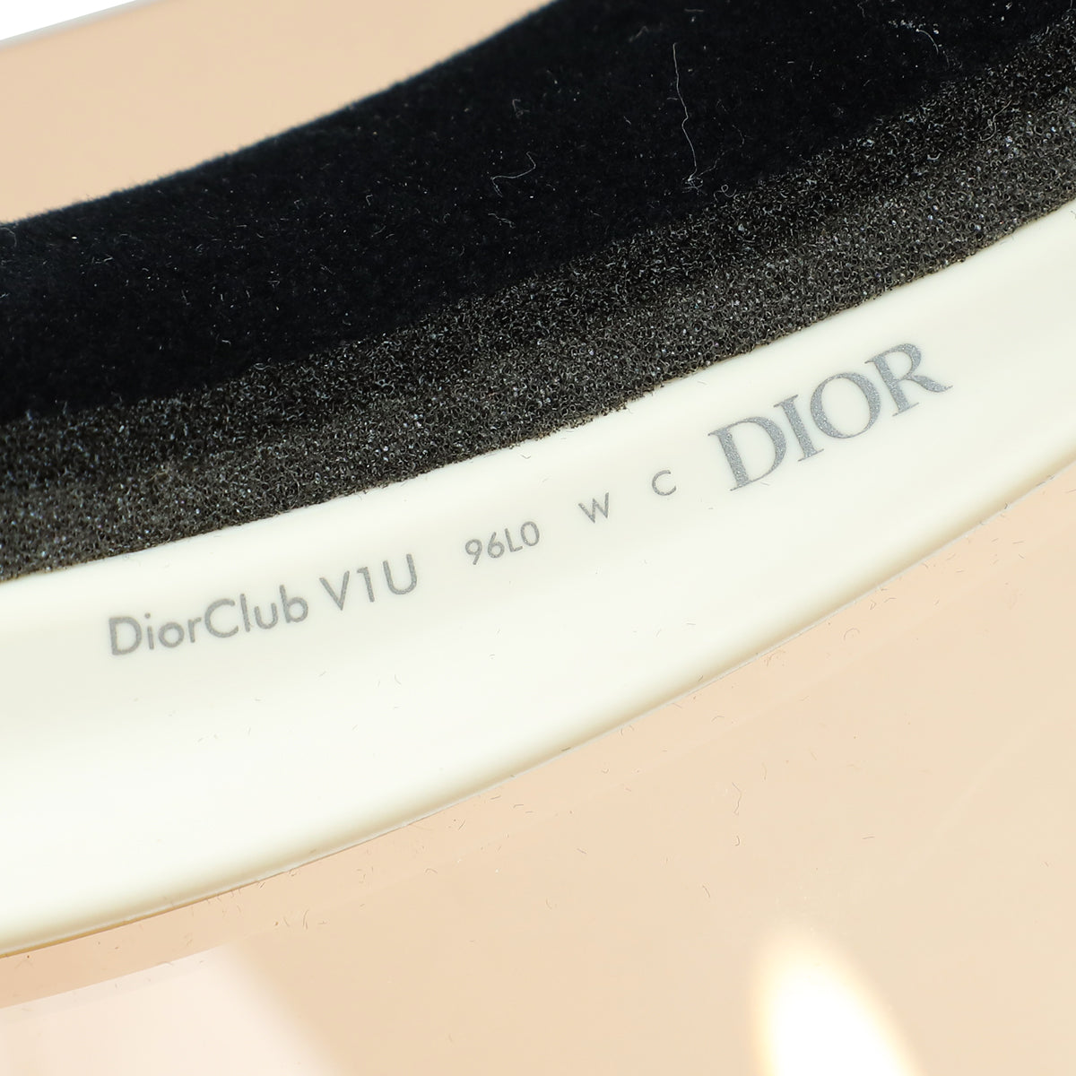Christian Dior Bicolor DiorClub V1U Visor
