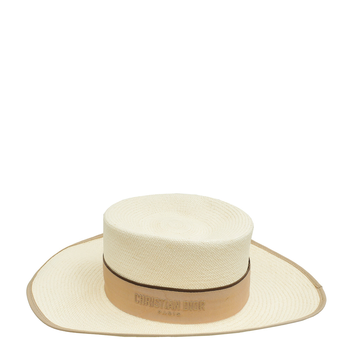 Christian Dior Cream Straw Diorodeo Bucket Hat