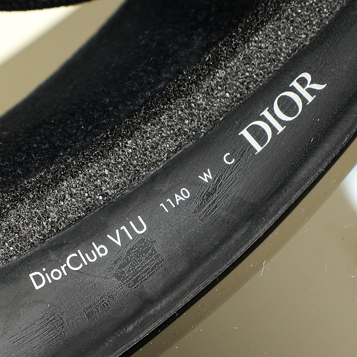 Christian Dior Black DiorClub V1U Visor