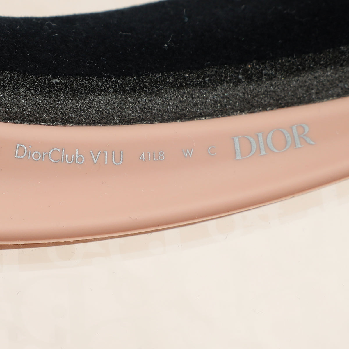 Christian Dior Nude Diorclub V1U Oblique Visor Hat