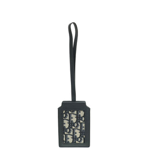 Christian Dior Navy Blue Oblique Luggage Tag