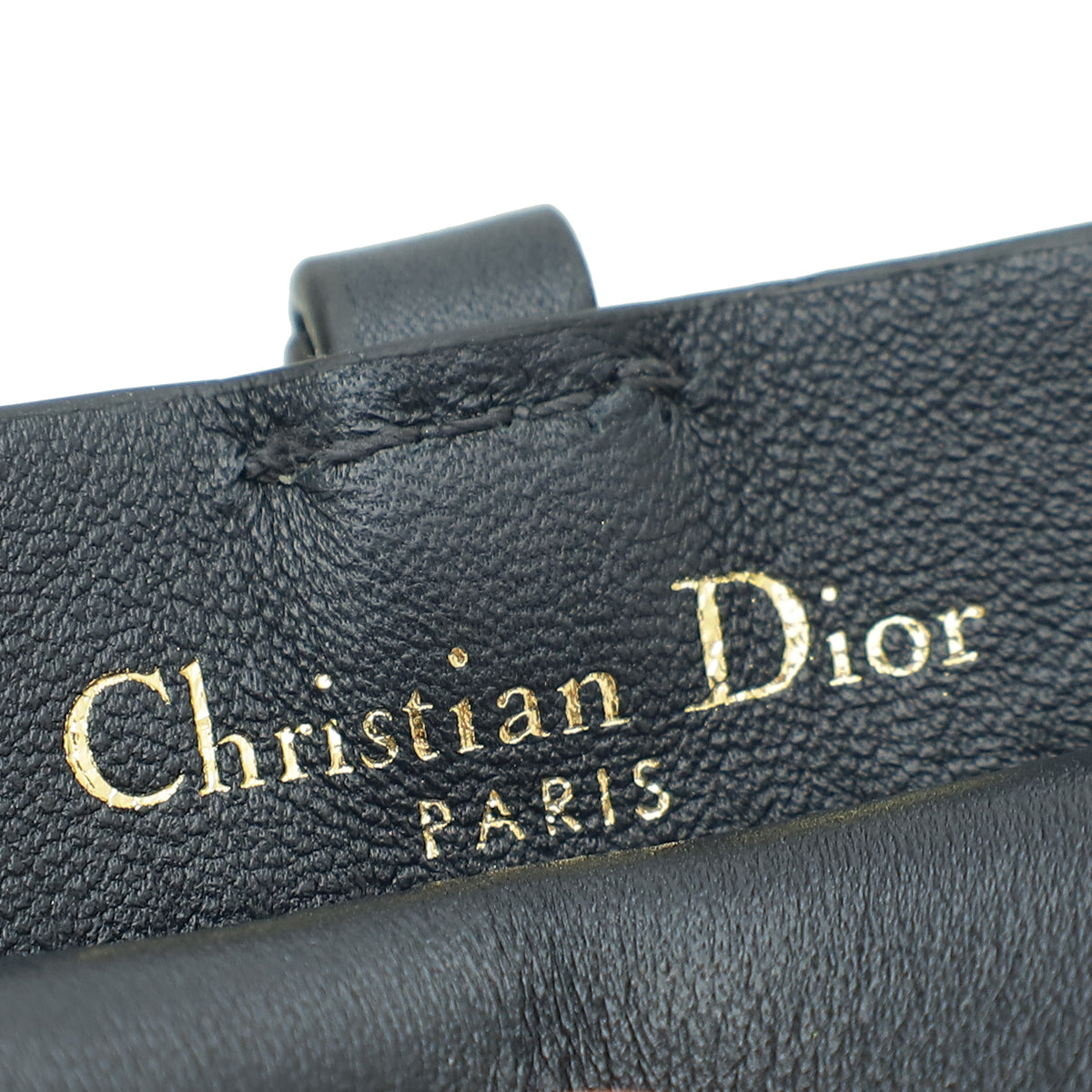 Christian Dior Navy Blue Oblique Luggage Tag
