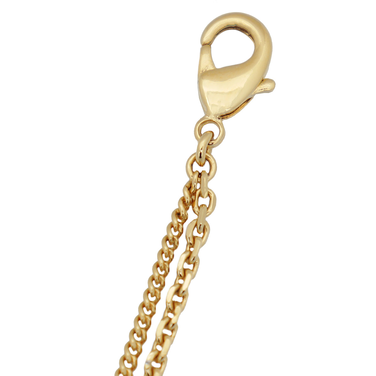 Christian Dior Gold Petit CD Crystal Double Necklace-Christian Dior-THE CLOSET