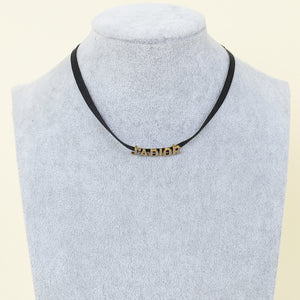 Christian Dior Black J'Adior Choker Necklace